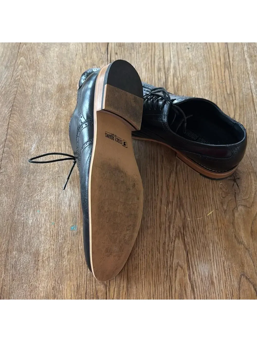Stacy Adams Classic Black Leather Men's Dress Shoes 9W